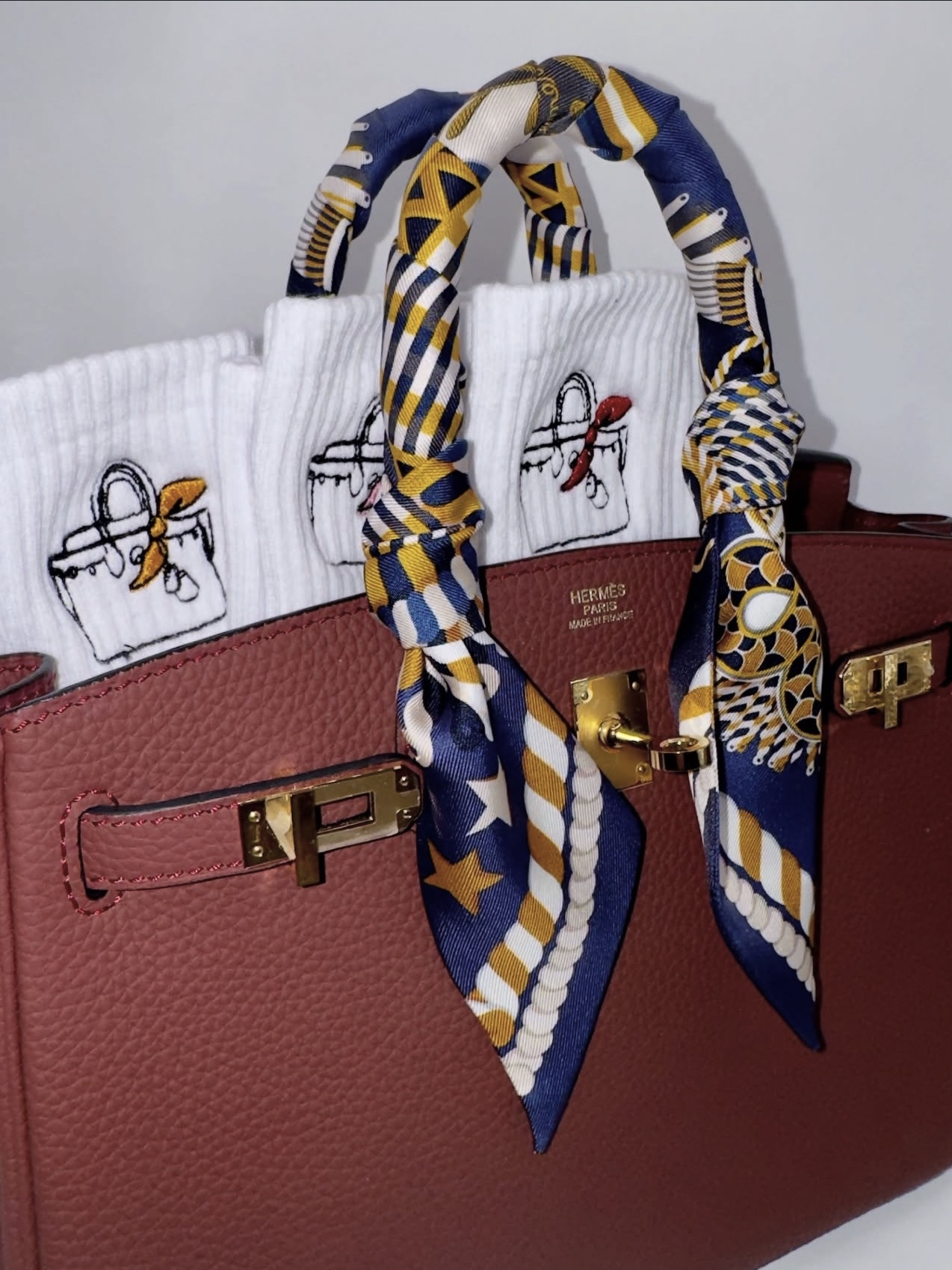 🪡Custom Designed Socks | Multi-color Embroidery